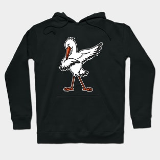 Dab dabbing stork pregnancy announcement Hoodie